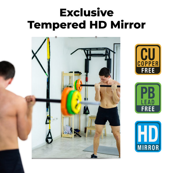 Orren Ellis Burciaga Modern & Contemporary Frameless Full Length Mirror